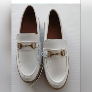 Danica Size 8 W Wide Width Platform Loafers - A New Day Off-White